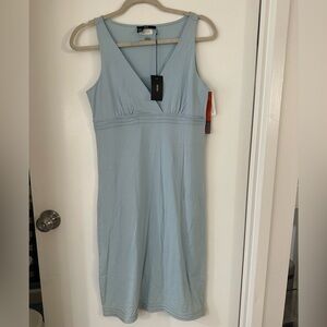 NWT Hugo Boss Sky Blue V-Neck Dress - sz small